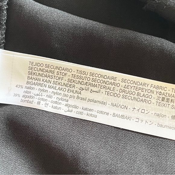 Zara Black Long Sleeve Lace Keyhole Back Mini Dress Size XS - Picture 13 of 15